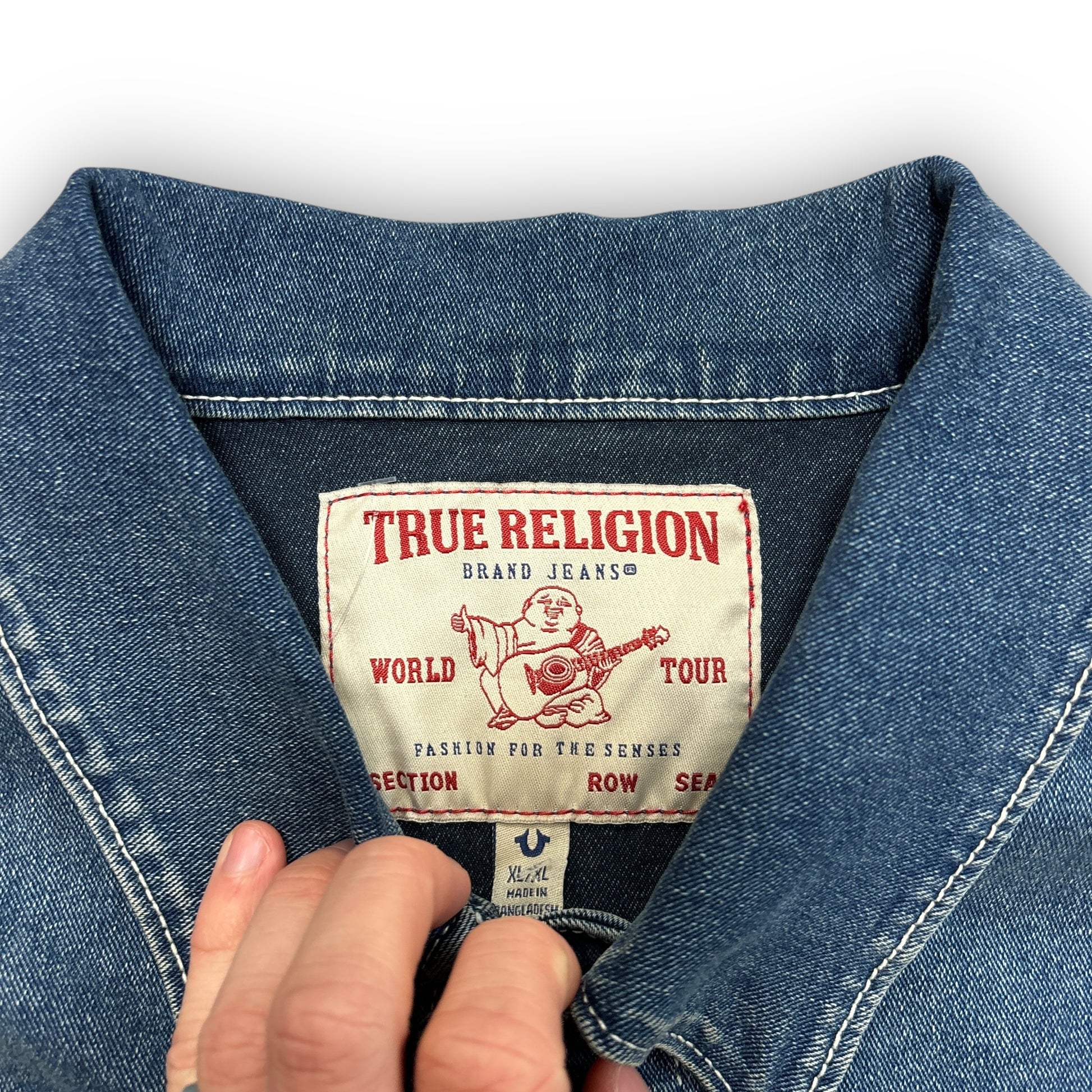 True Religion Big Stitch Denim Jacket (XL)