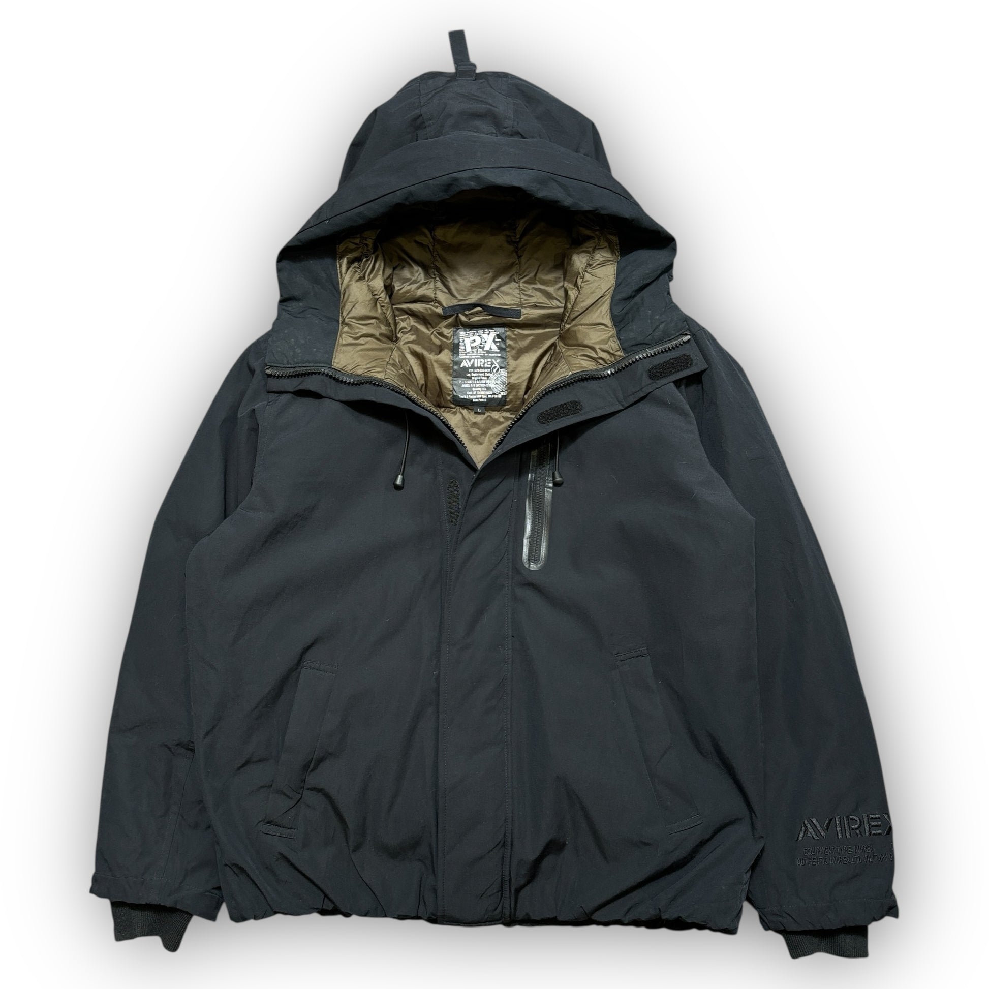 Black Avirex Padded Puffer Coat (L)