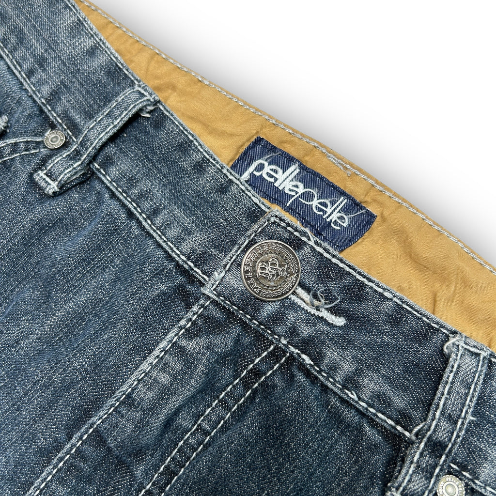 00s Pelle Pelle Embroidered Jeans (36”)