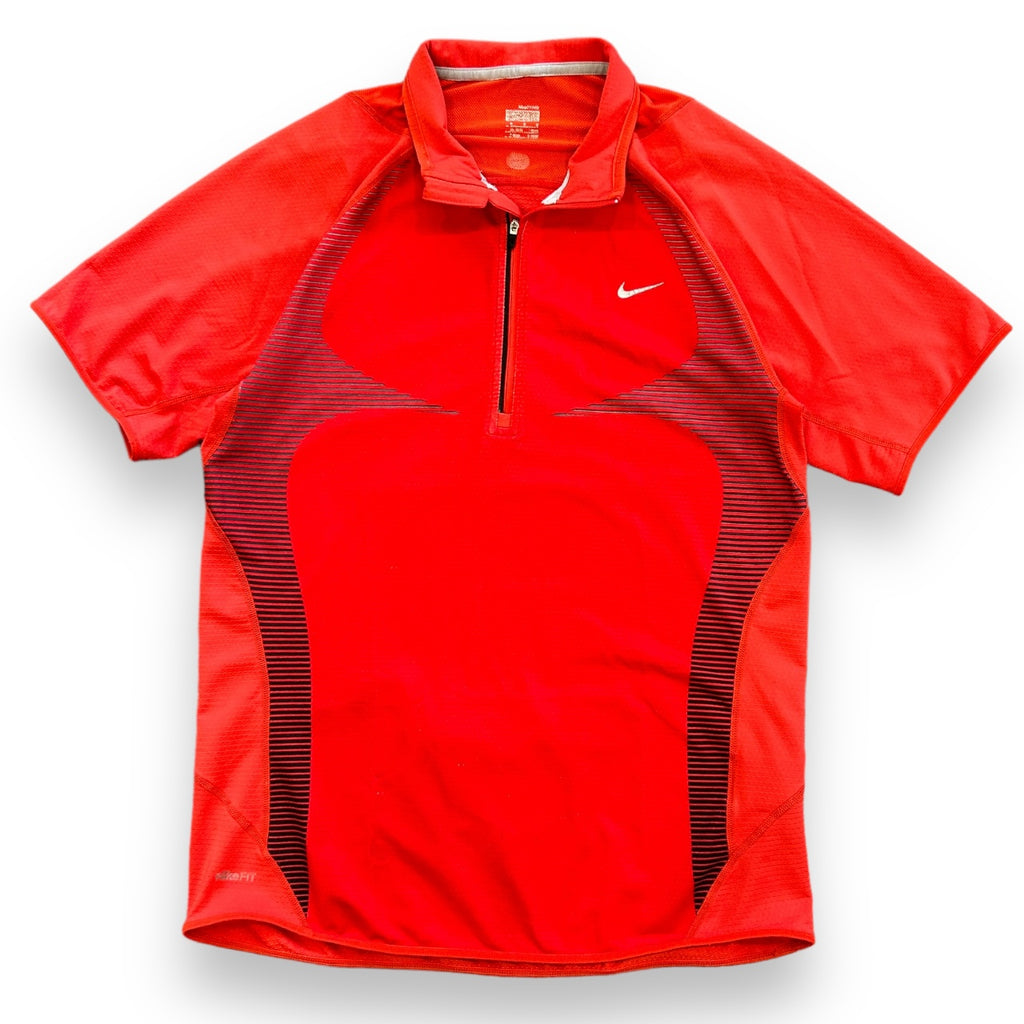 00s Nike Zipped Polo Shirt (M)