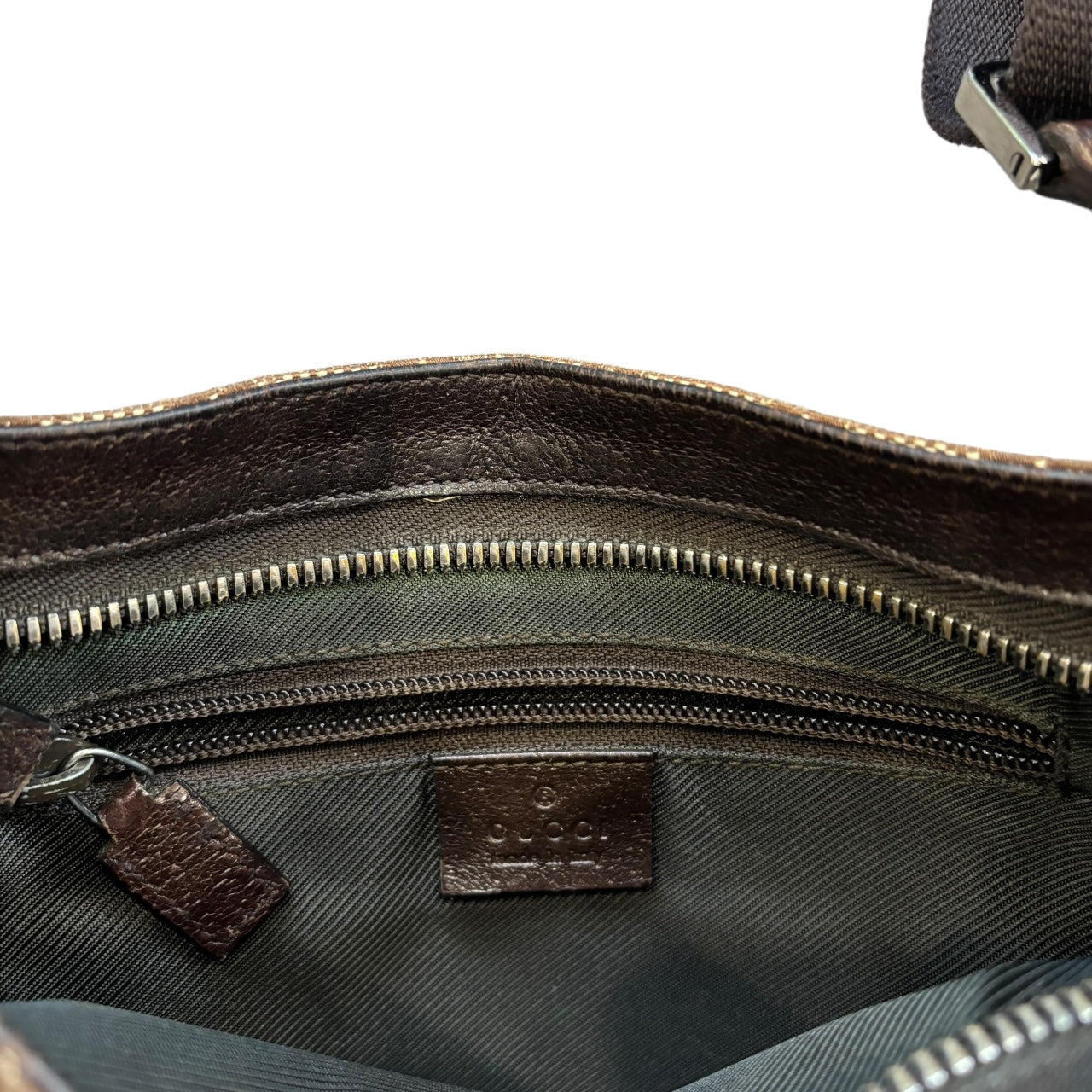 Authentic Vintage Gucci GG Monogram Crossbody Messenger Bag