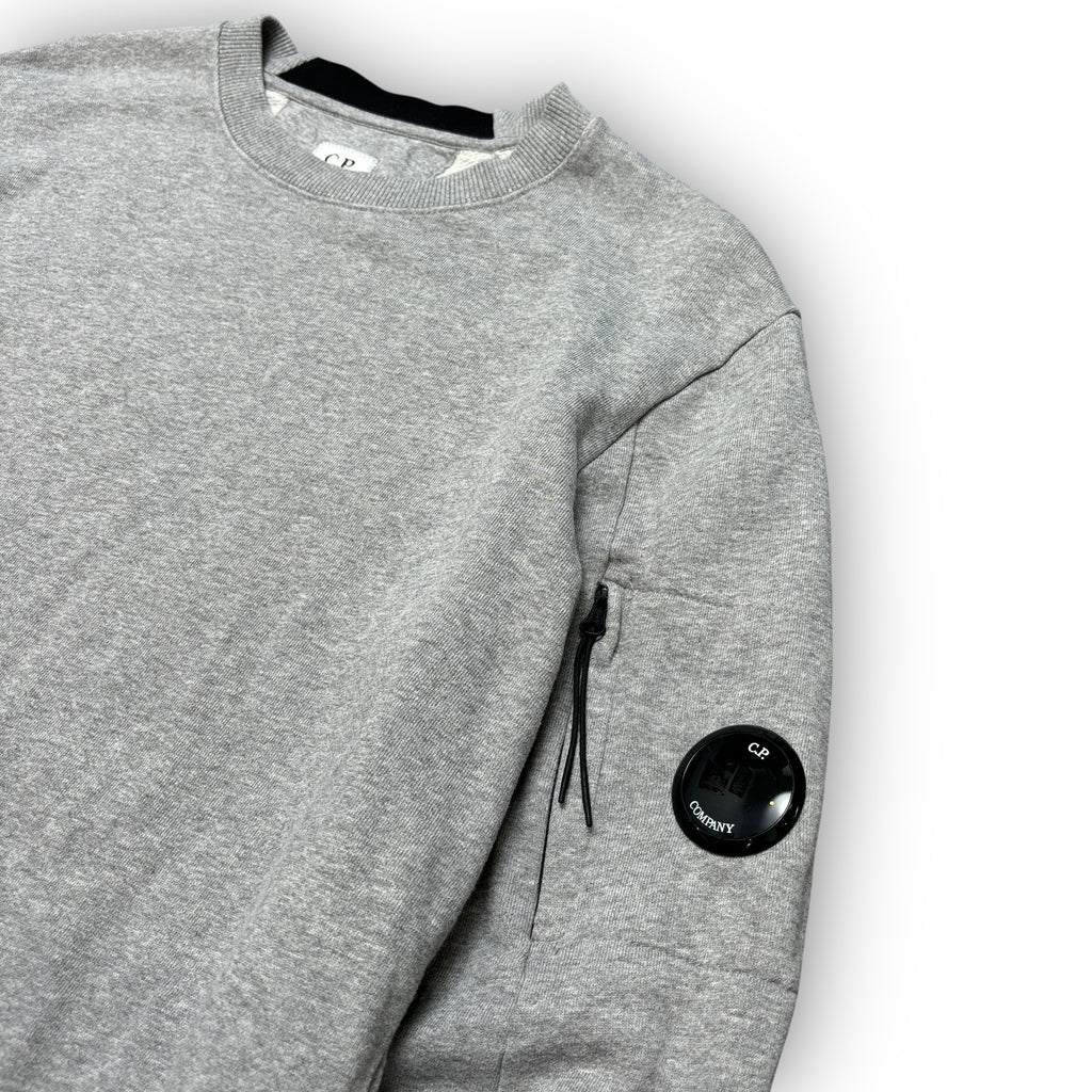 Grey C.P Company Lens Sweatshirt (M)