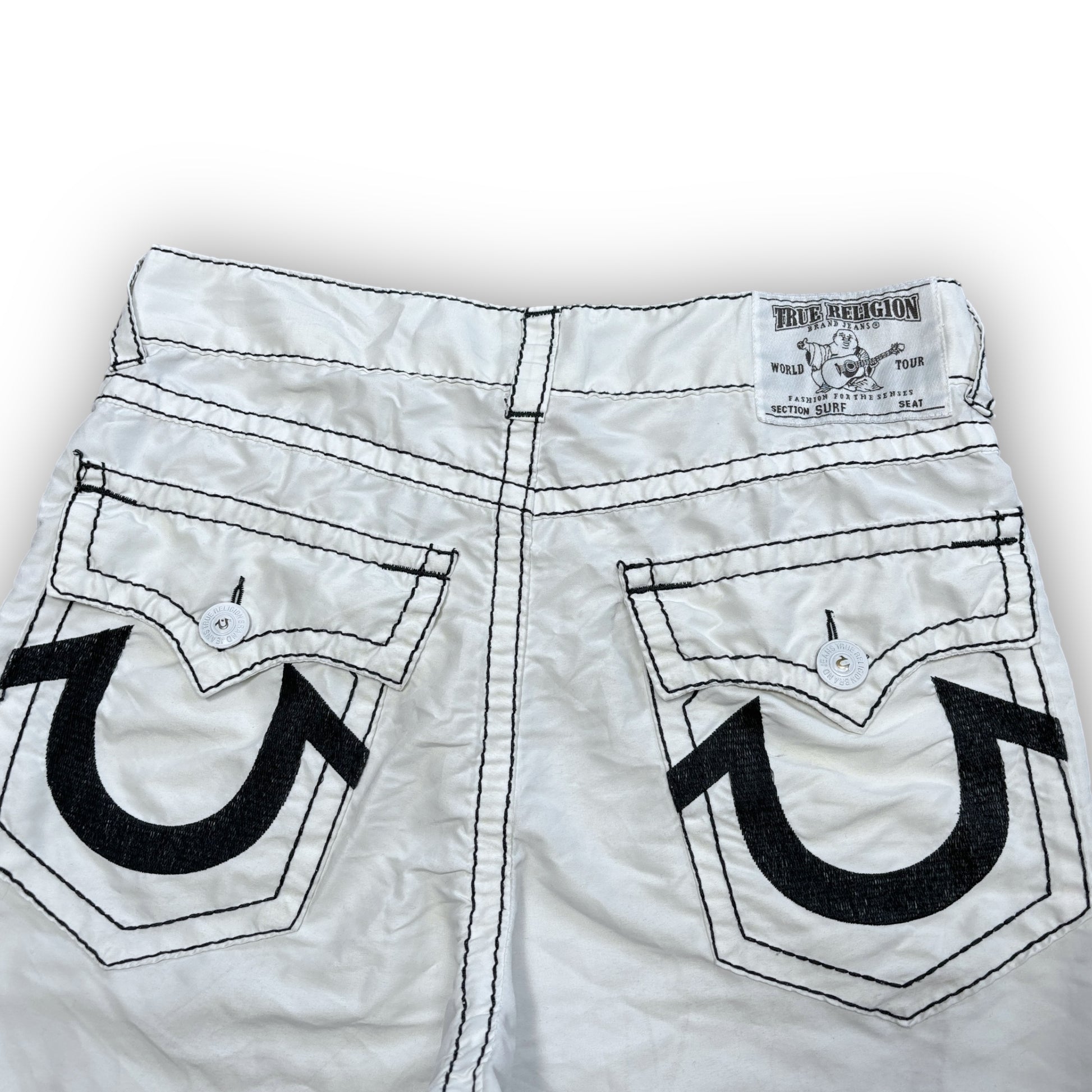00s True Religion Contrast Stitch Shorts (34")