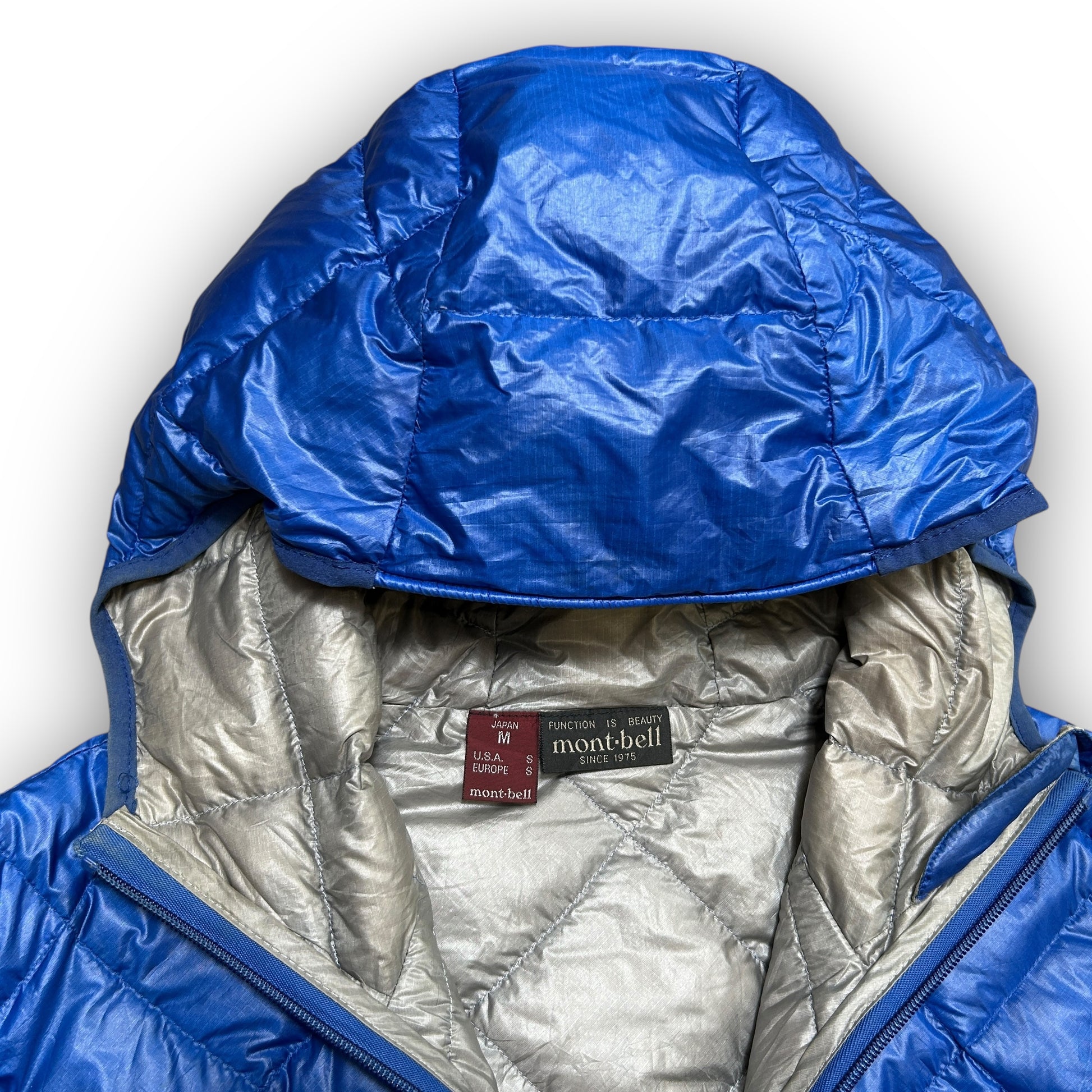 Blue Montbell Diamond Stitch Puffer Jacket (S)
