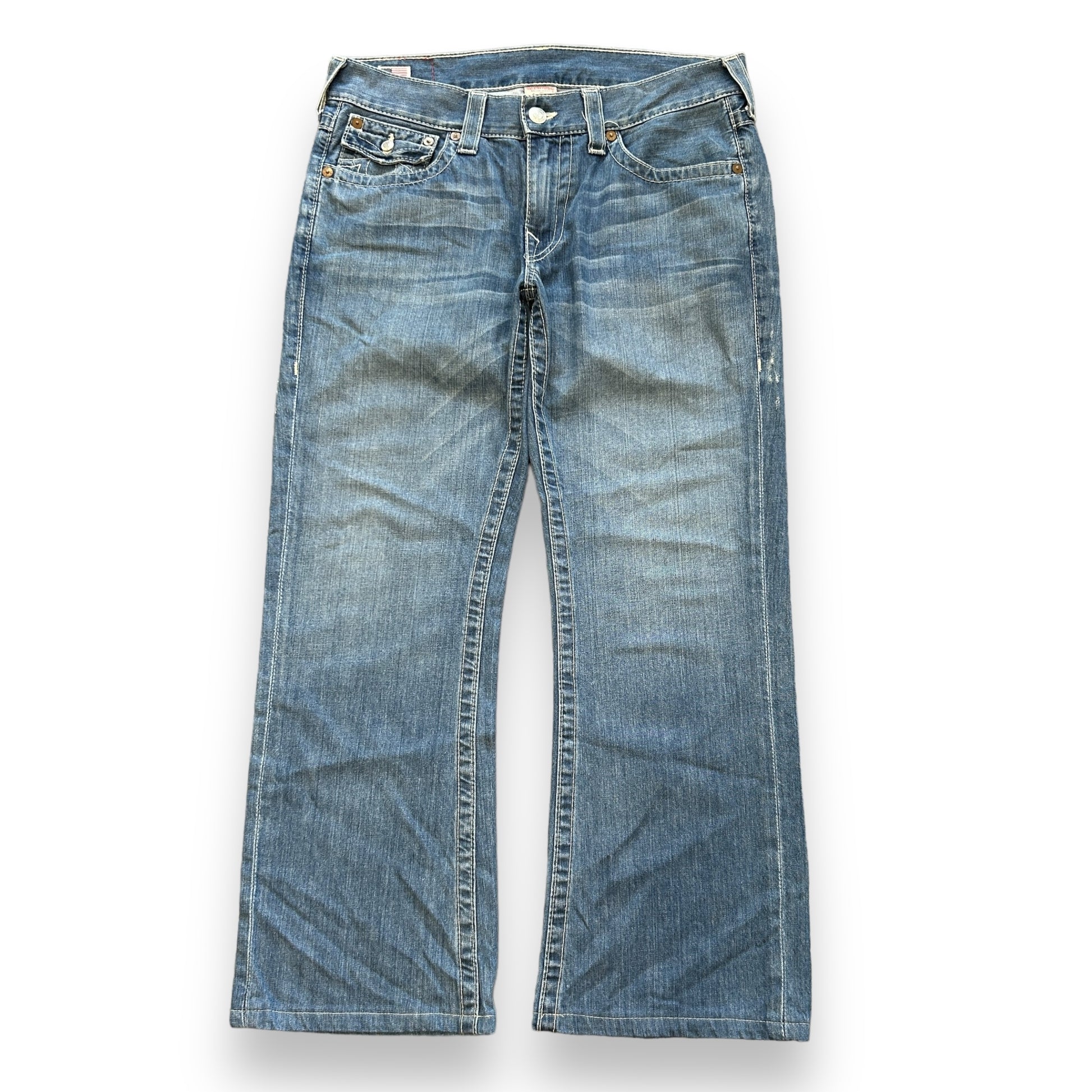 True Religion Big Stitch Baggy Jeans (36")