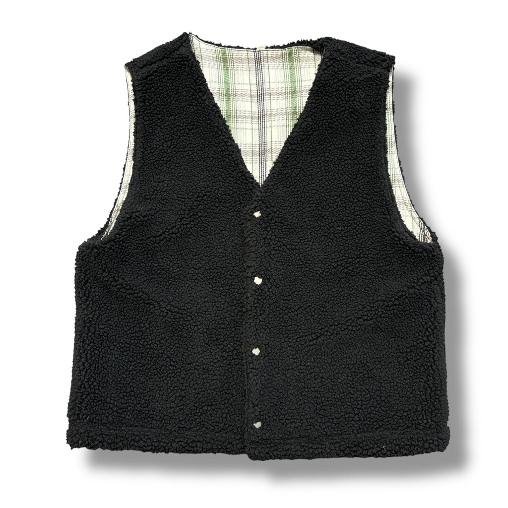 Stussy Reversible Plaid Gilet (M)