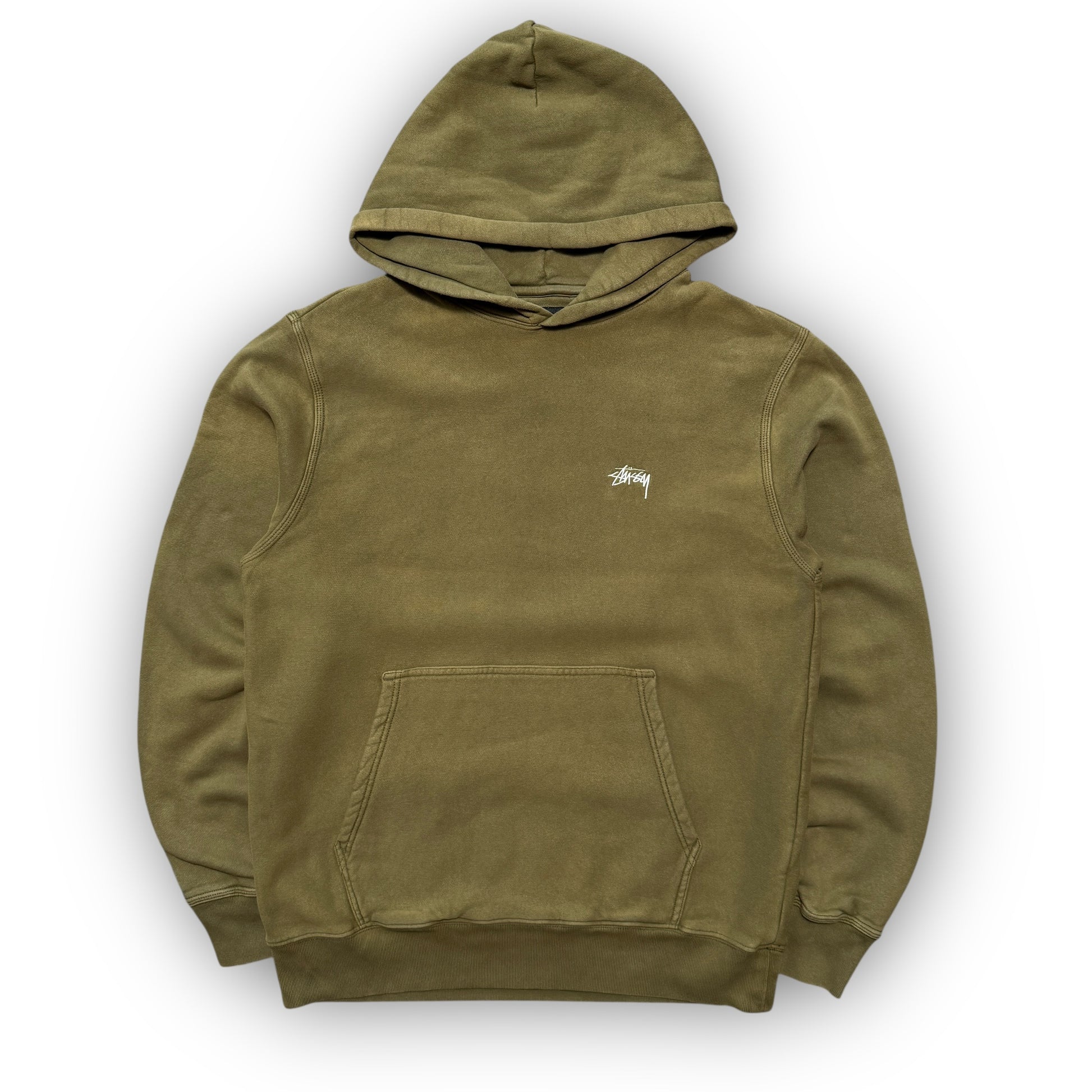 Khaki Green Stussy Hoodie (M)