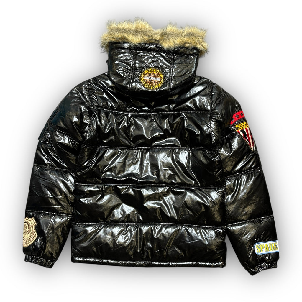 Six Star Fur Hood Puffer Jacket (M)