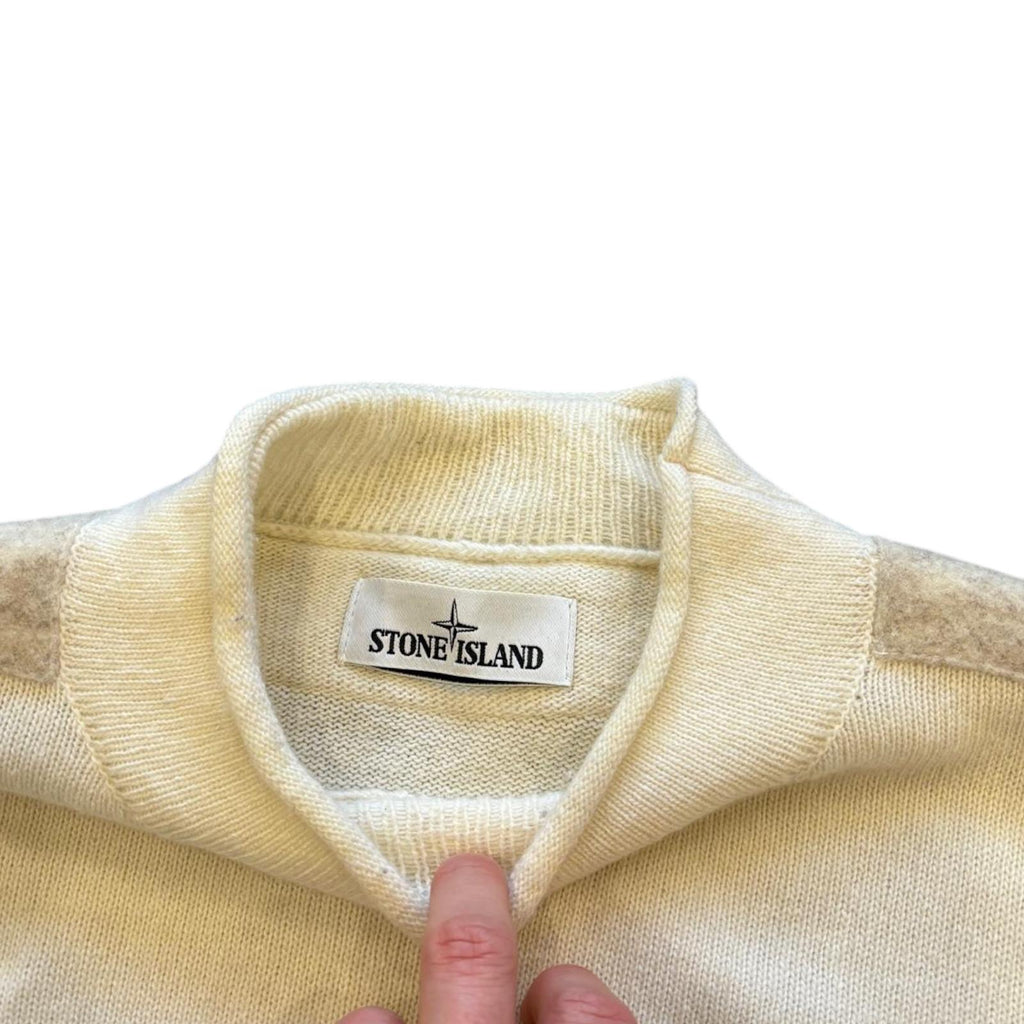 Cream Stone Island Knit Jumper (M)