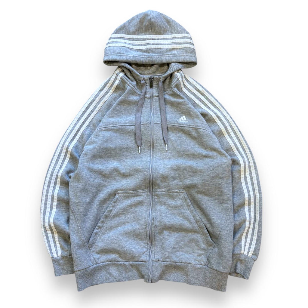 00s Grey Adidas Essentials Hoodie (L)
