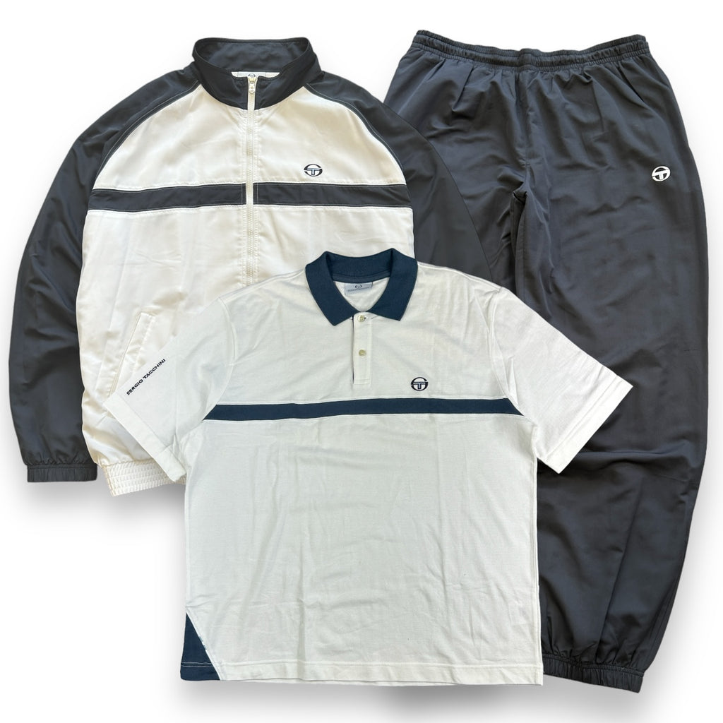 00s Sergio Tacchini Three Piece Tracksuit (XXL)