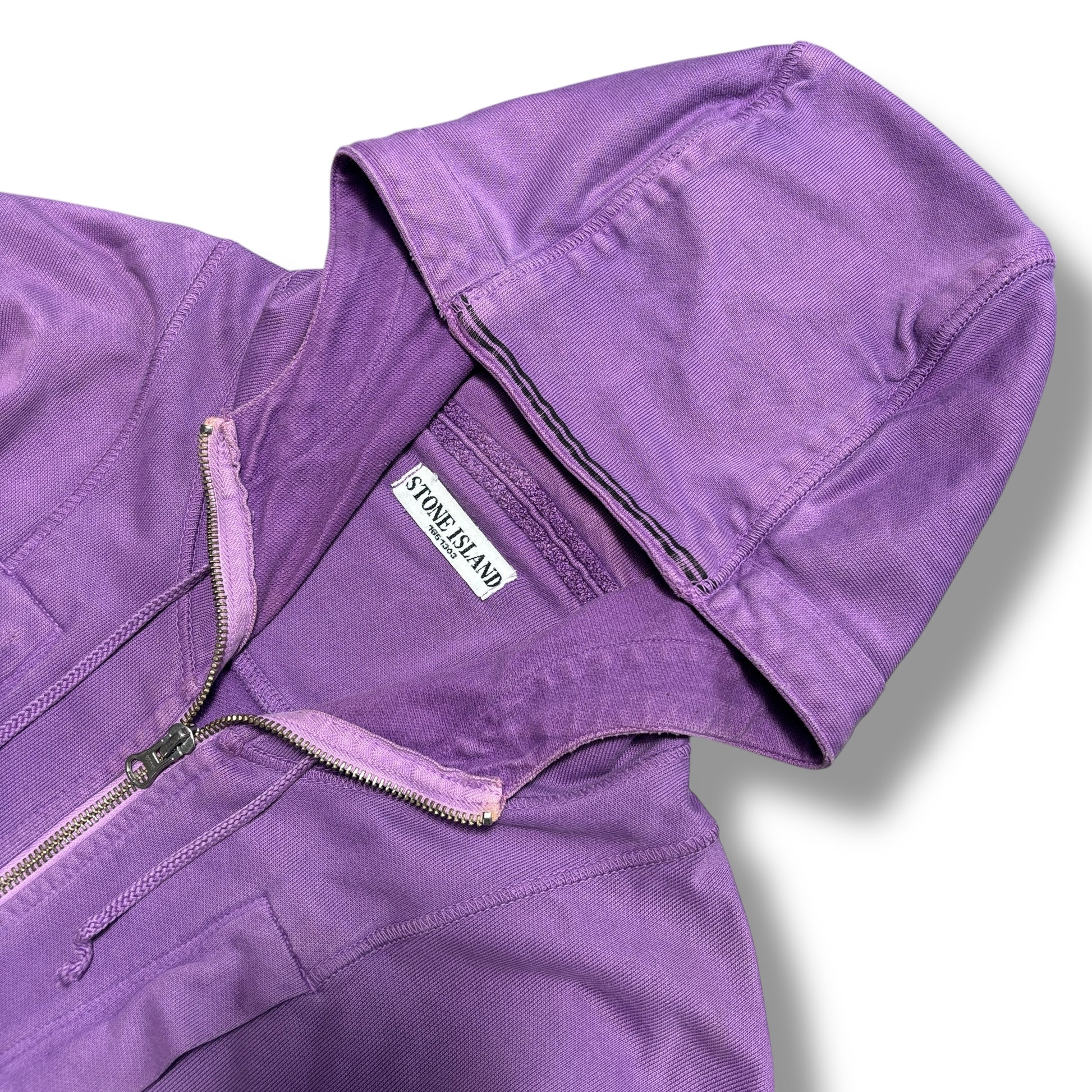 S/S 2009 Purple Stone Island Zip Up Hoodie (L)