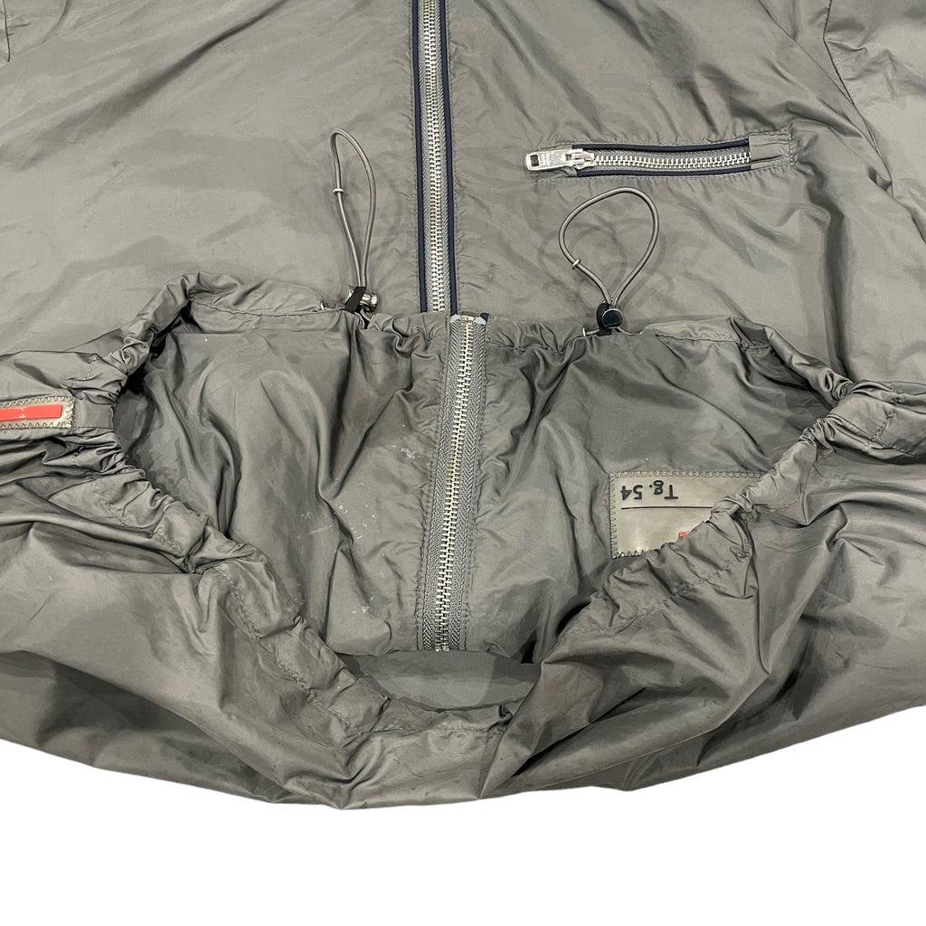 Prada Sport Nylon Silver Shimmer Jacket