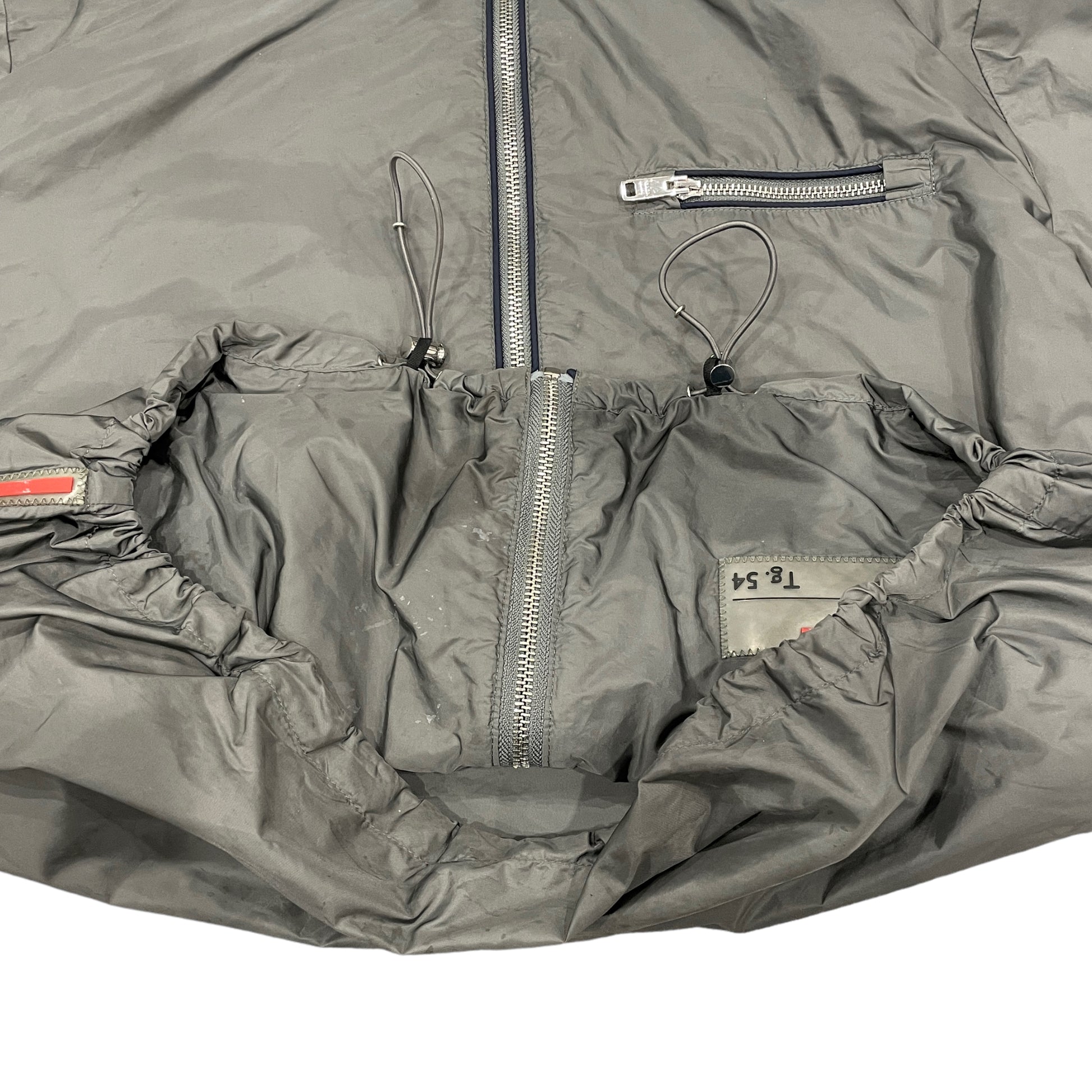 Prada Sport Nylon Silver Shimmer Jacket