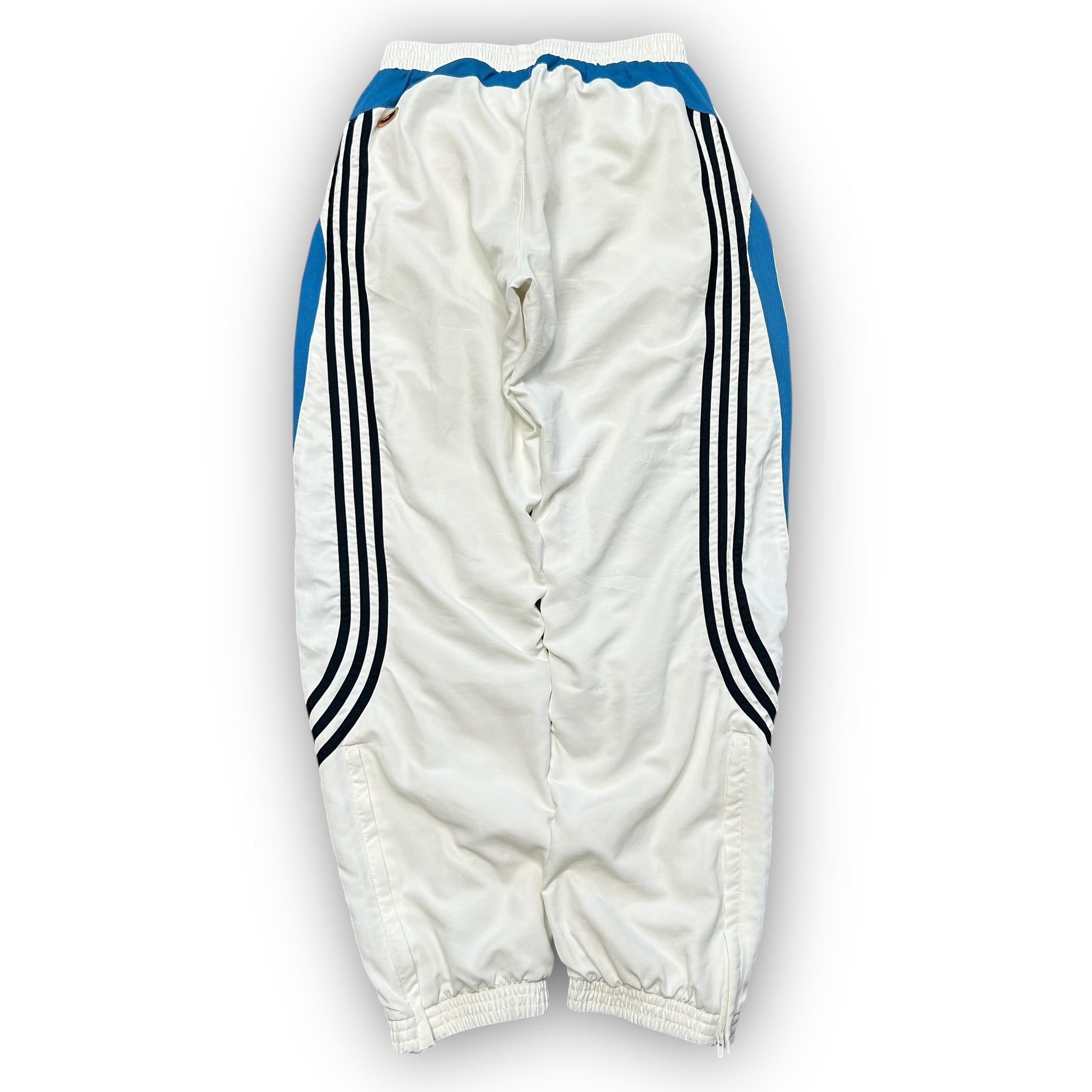 00s White Adidas Track Pants (M)