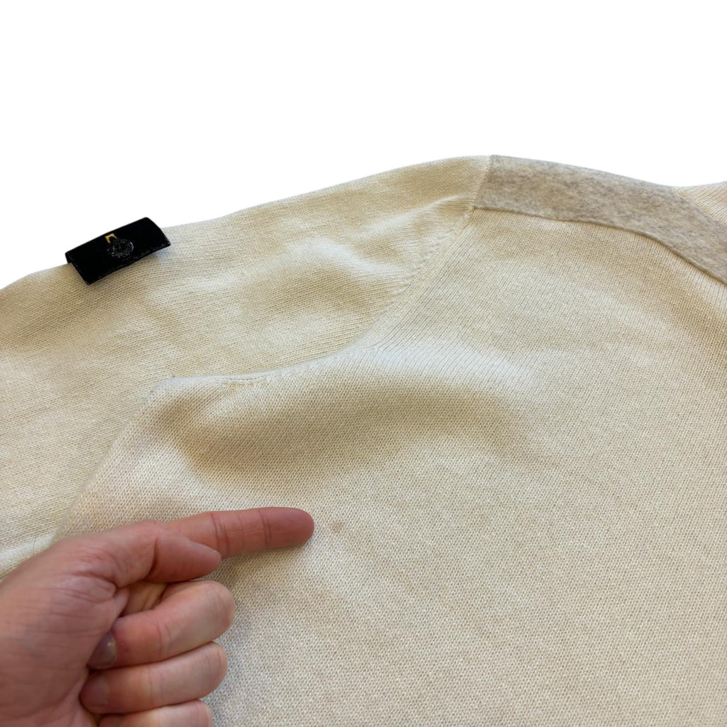 Cream Stone Island Knit Jumper (M)