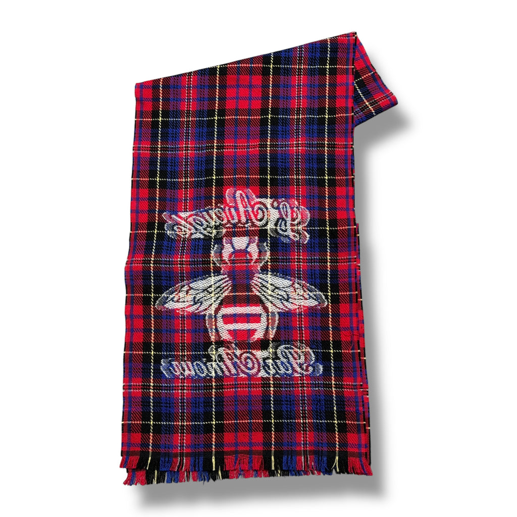 Tartan Gucci Bee Scarf