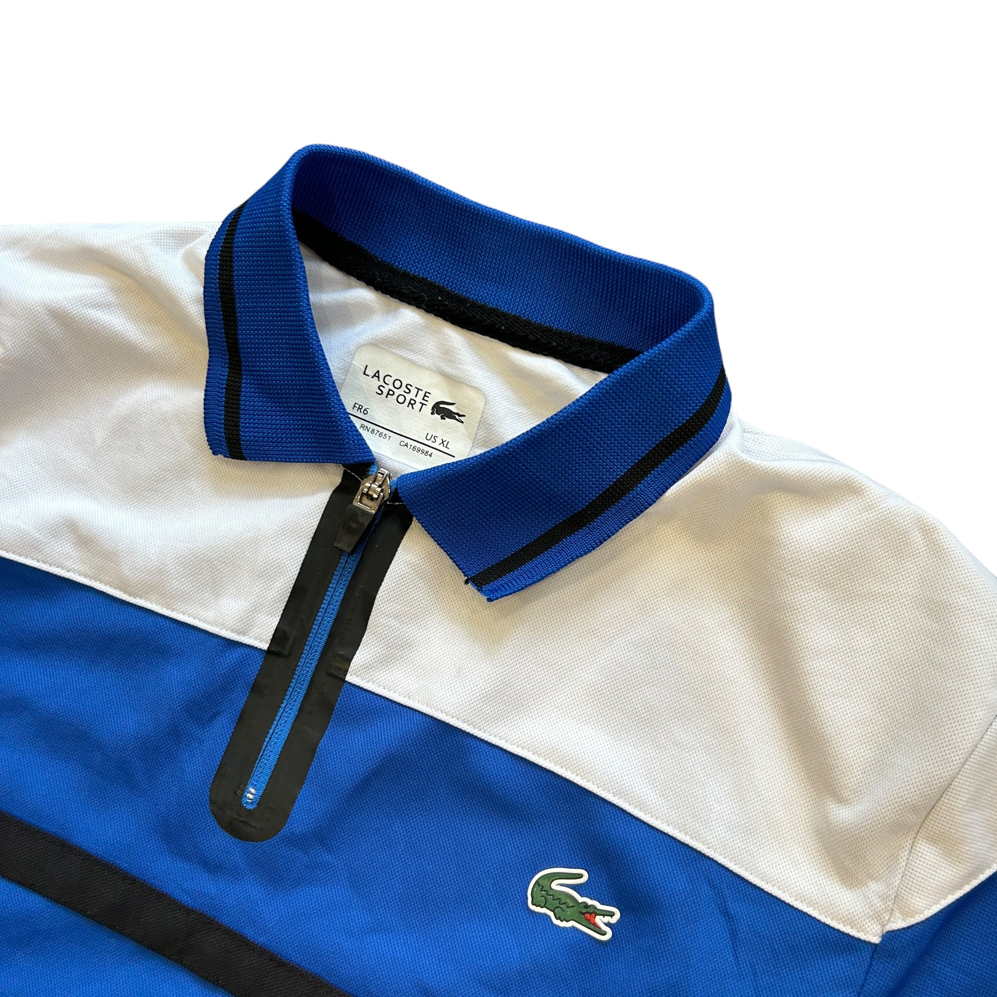 Lacoste Sport Zipped Polo Shirt (XL)