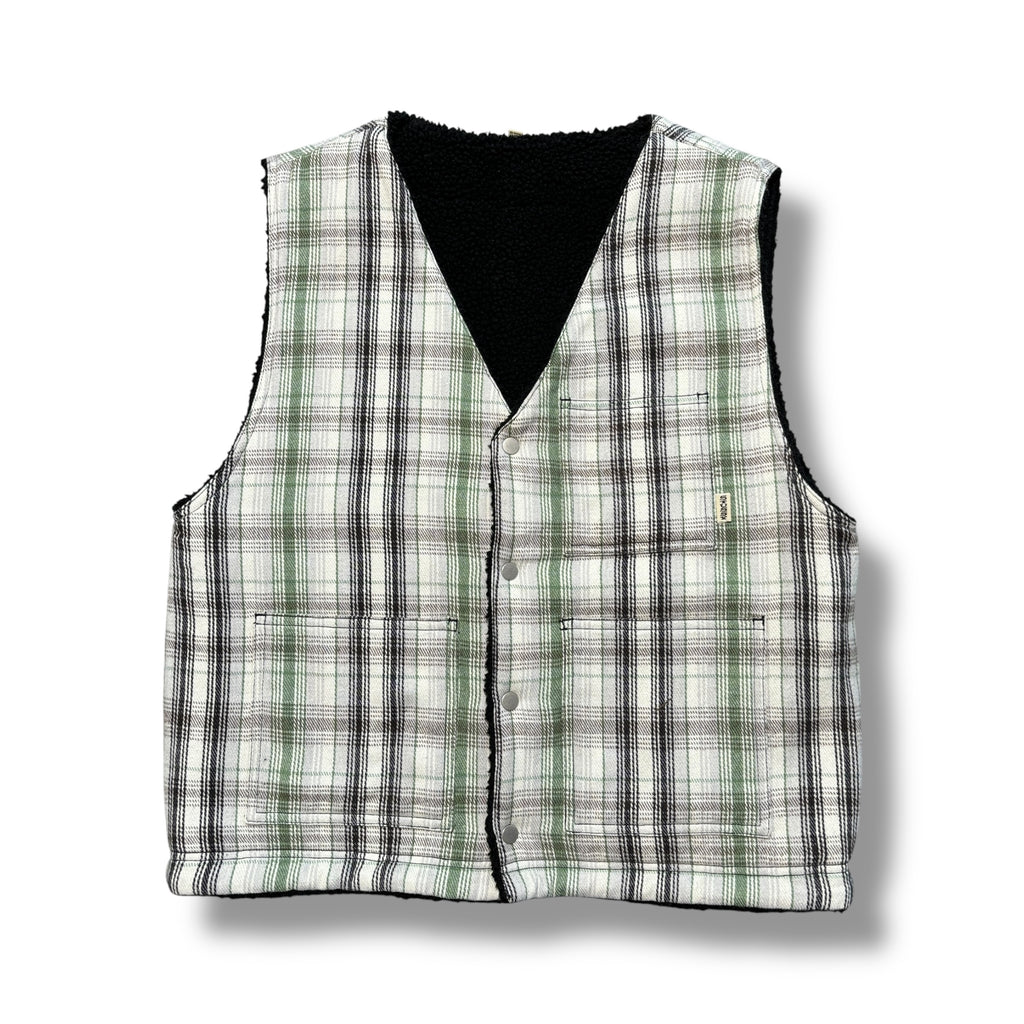 Stussy Reversible Plaid Gilet (M)