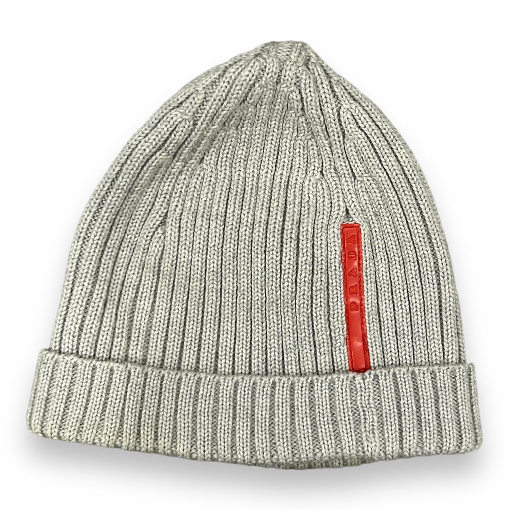 00s Grey Prada Beanie
