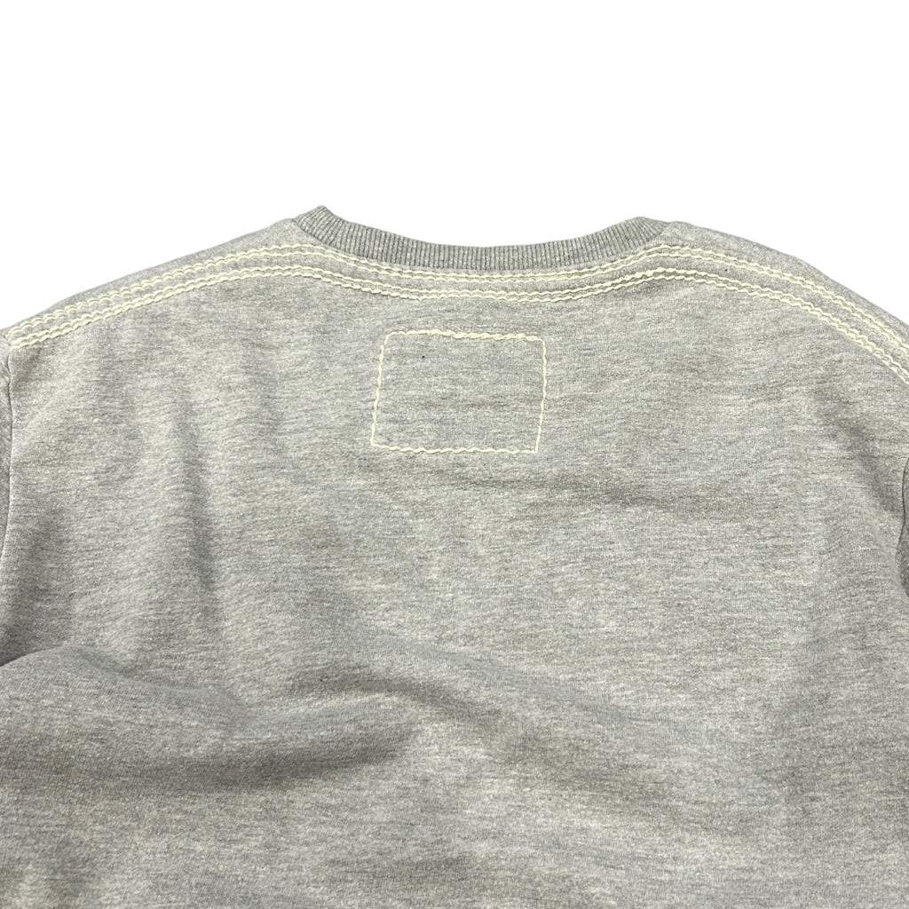 Grey True Religion Contrast Stitch Sweatshirt (M)