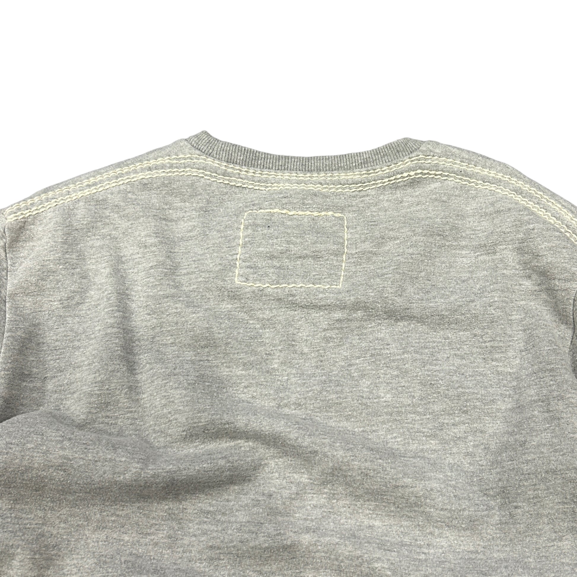 Grey True Religion Contrast Stitch Sweatshirt (M)