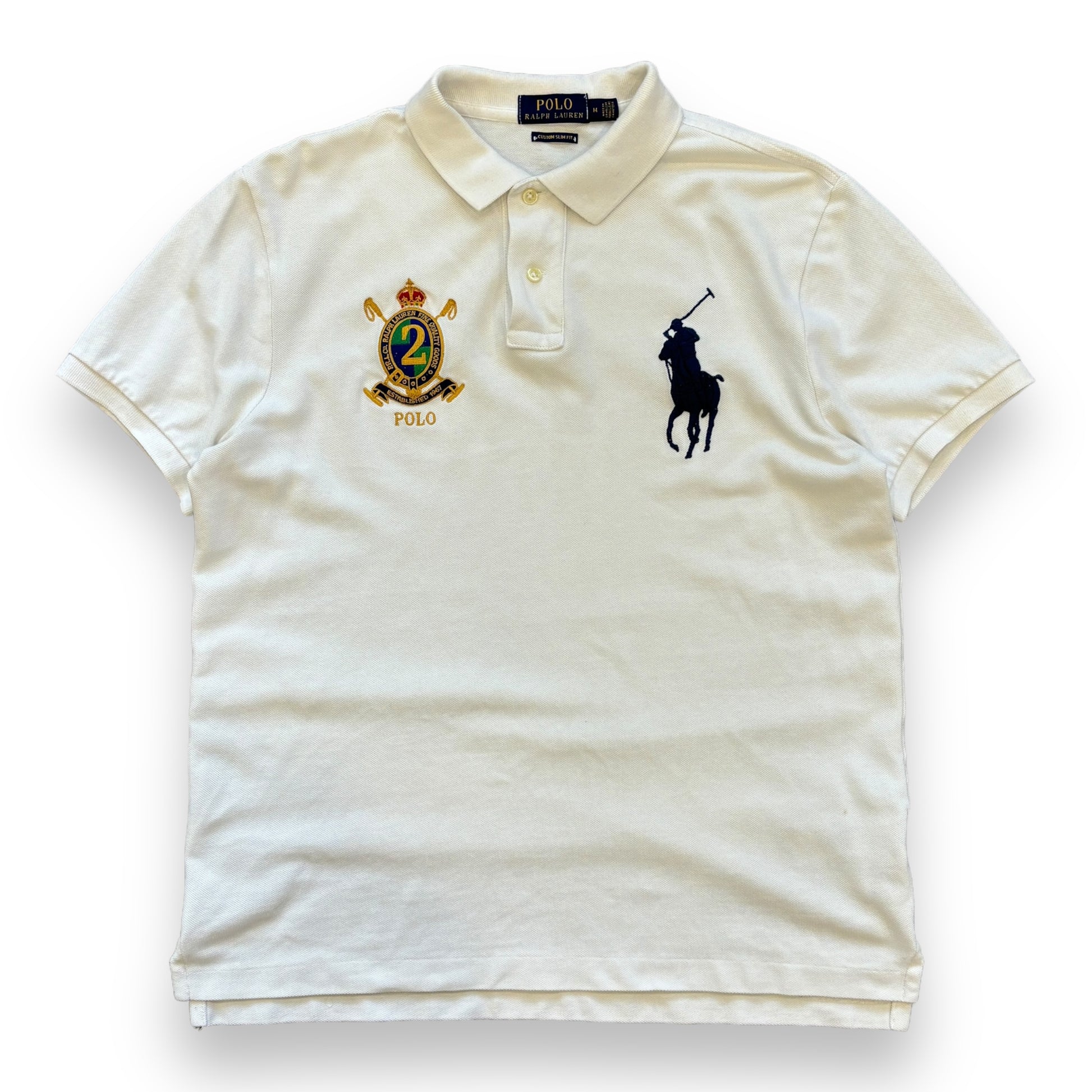 White Ralph Lauren Polo Shirt (M)