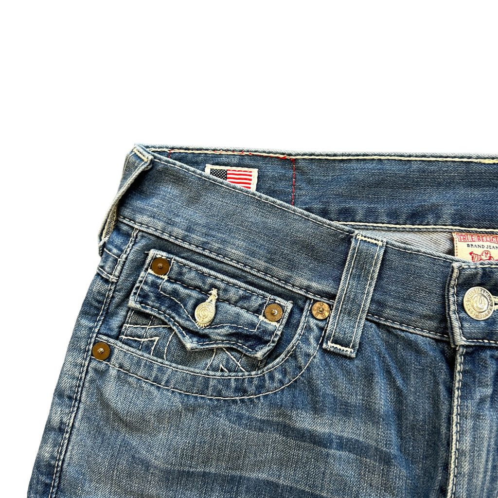 True Religion Big Stitch Baggy Jeans (36")