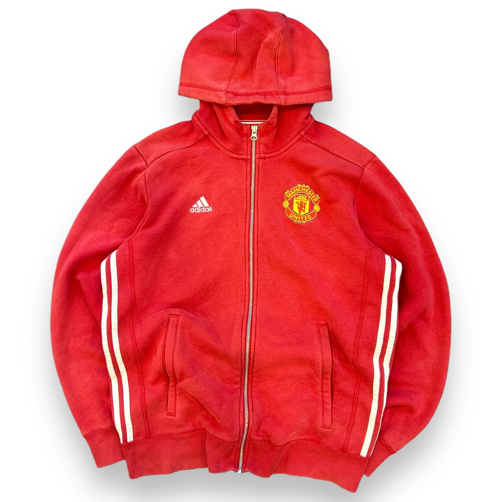 00s Manchester United Adidas Zip Up Training Hoodie (M)