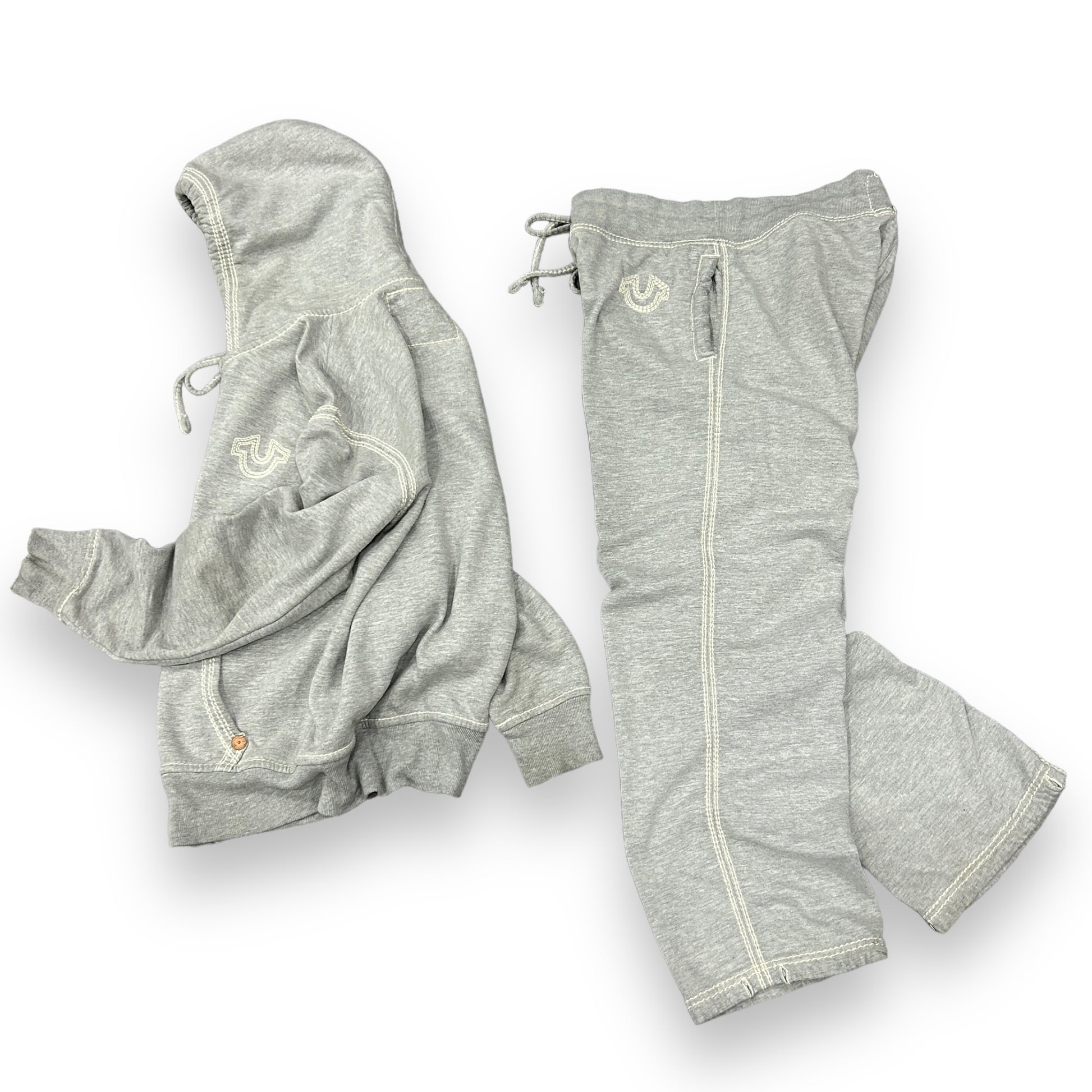 True Religion Grey Triple Stitch Tracksuit (M)