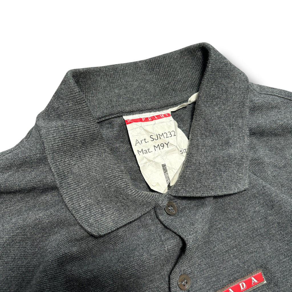00s Prada Linea Rossa Polo Shirt (M)