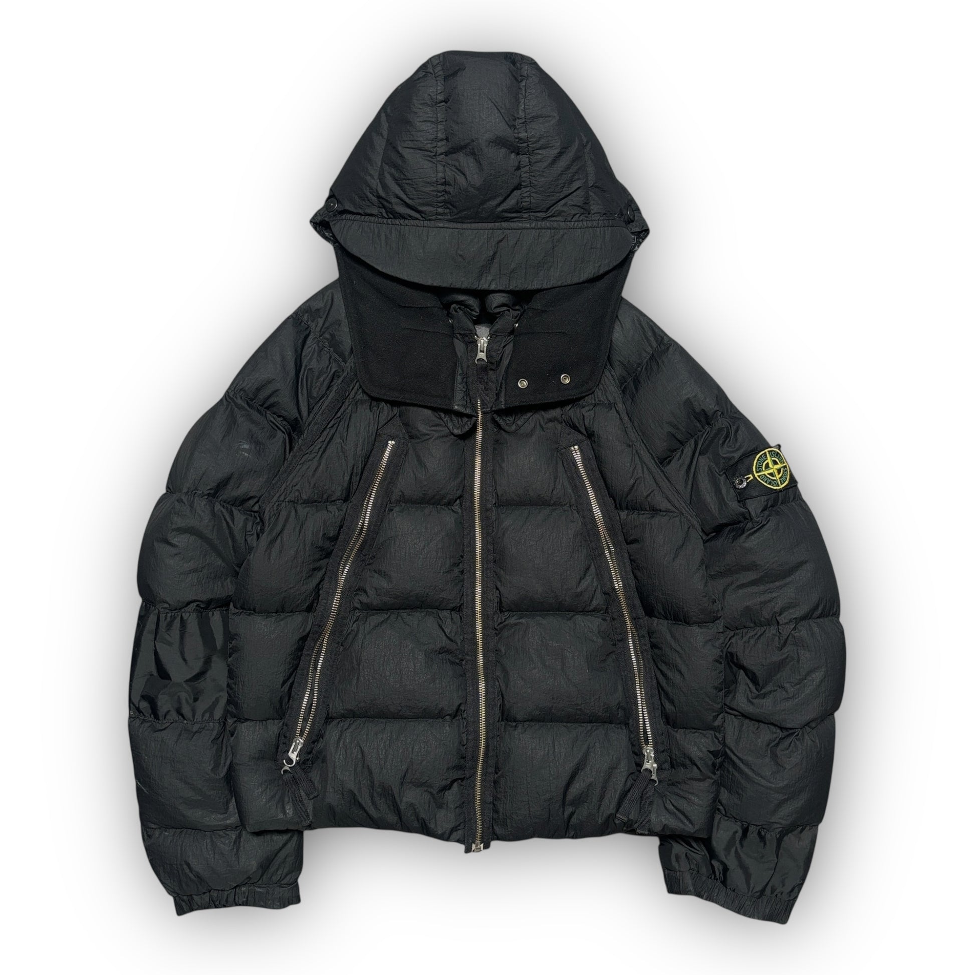 2009 Stone Island Opaque Mesh Badge Puffer (M)