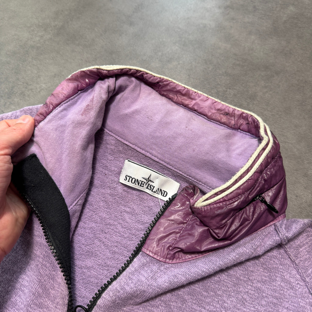 Stone Island Wool Zip Up Hooded Jumper (XL)