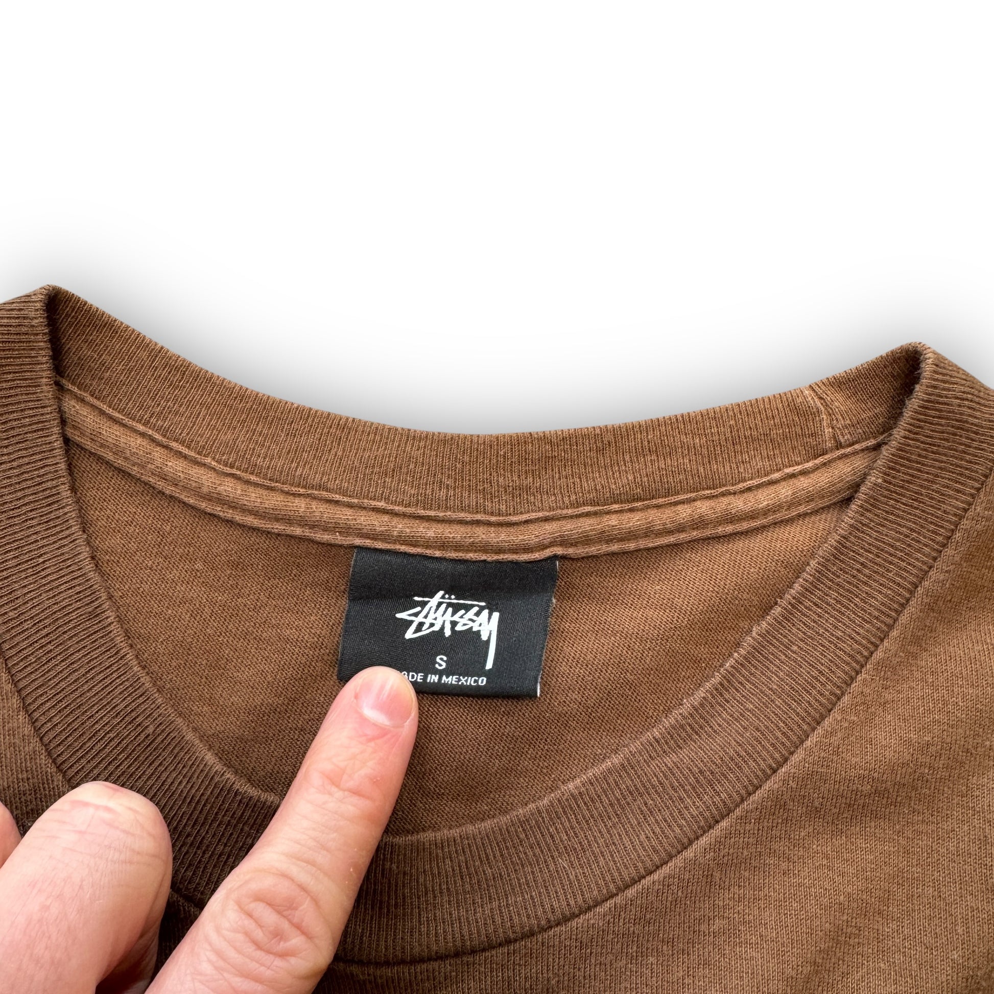 Brown Stussy Longsleeve T-Shirt (S)