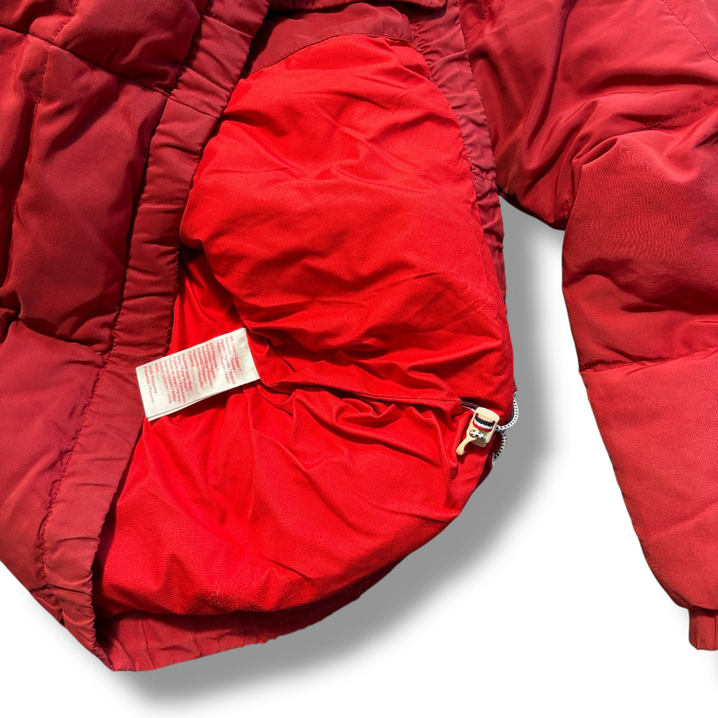 Red Lacoste Live Puffer Coat (M)
