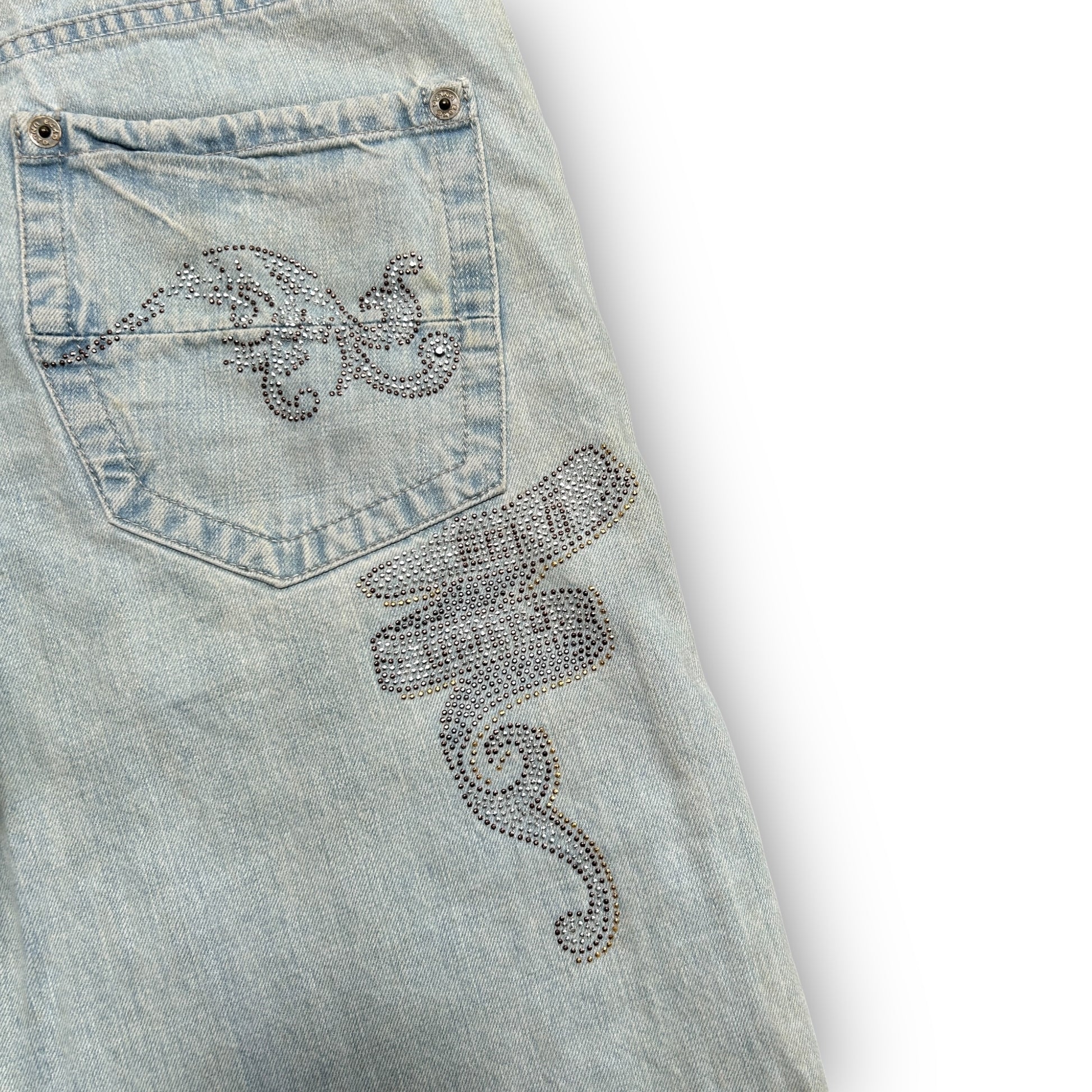 00s Ecko Unltd Rhinestone Baggy Jorts (32")