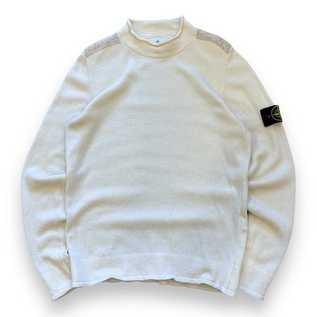 Cream Stone Island Knit Jumper (M)