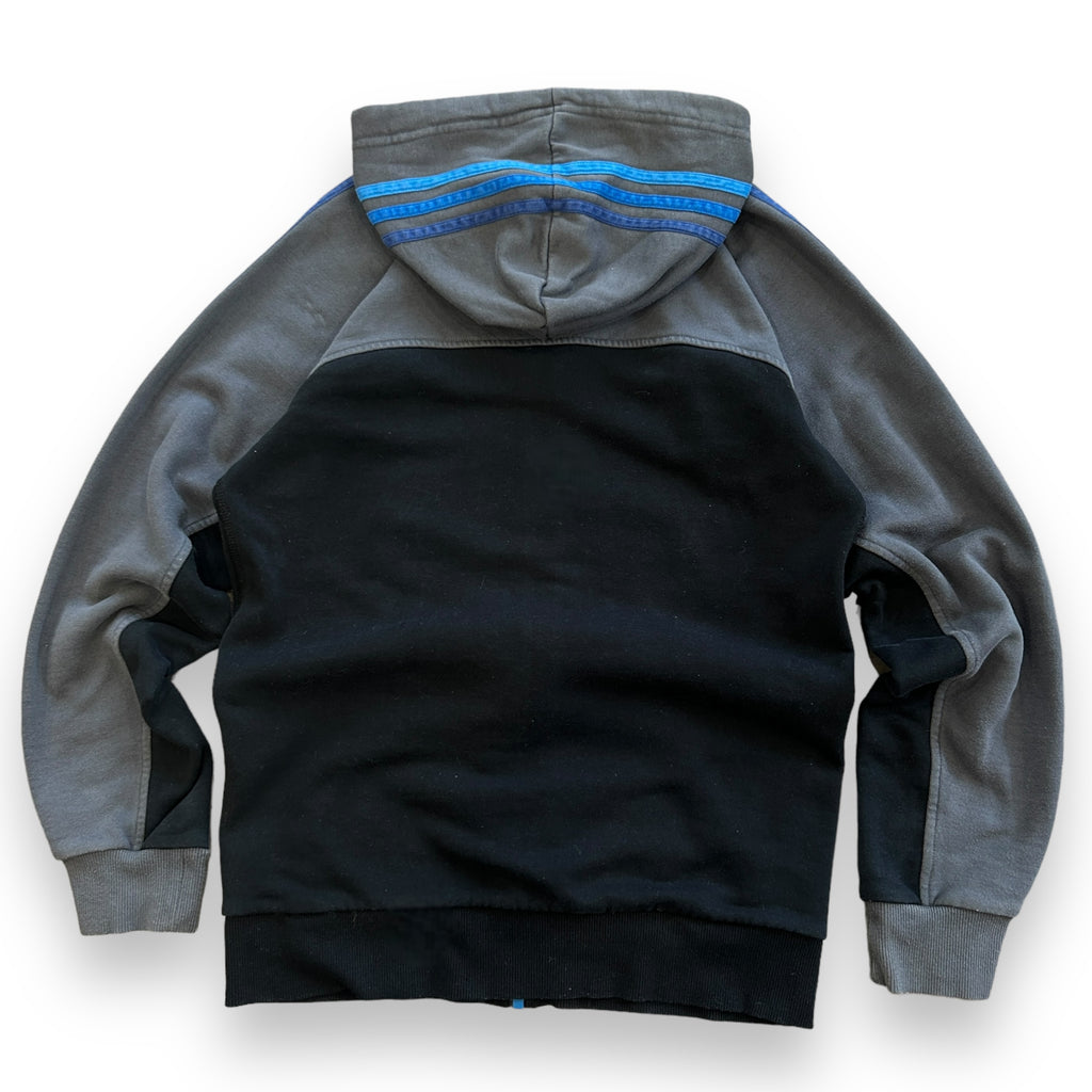 Adidas Three Stripe Blue Hoodie (S)