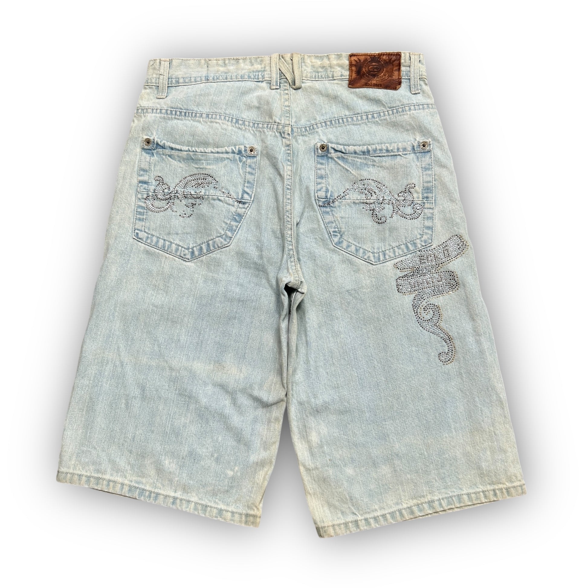 00s Ecko Unltd Rhinestone Baggy Jorts (32")