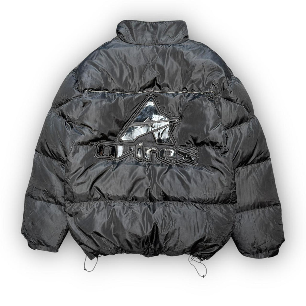 Avirex Black Puffer Coat (XL)