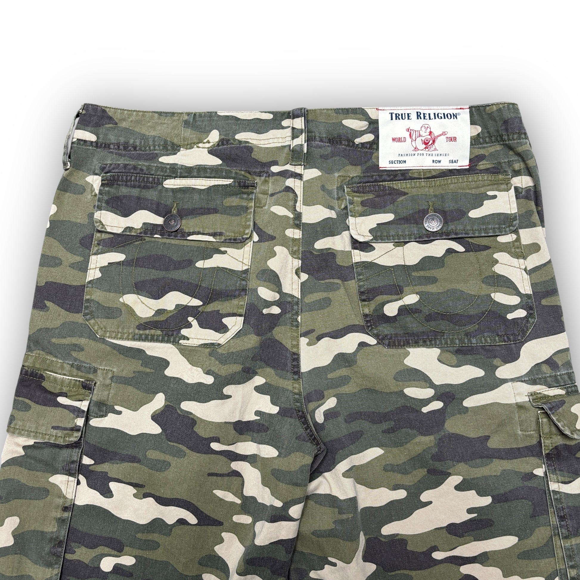True Religion Camo Shorts (36”)