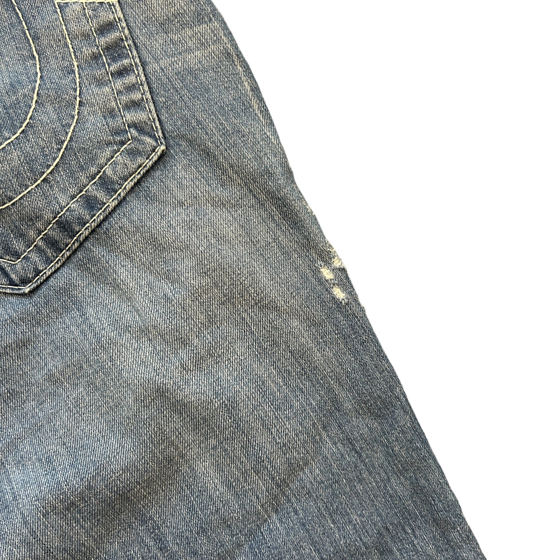 True Religion Big Stitch Baggy Jeans (36")