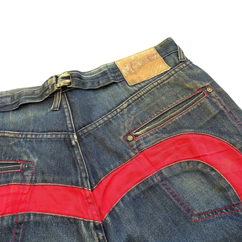00's Baggy Evisu Diacock Jeans (34w)