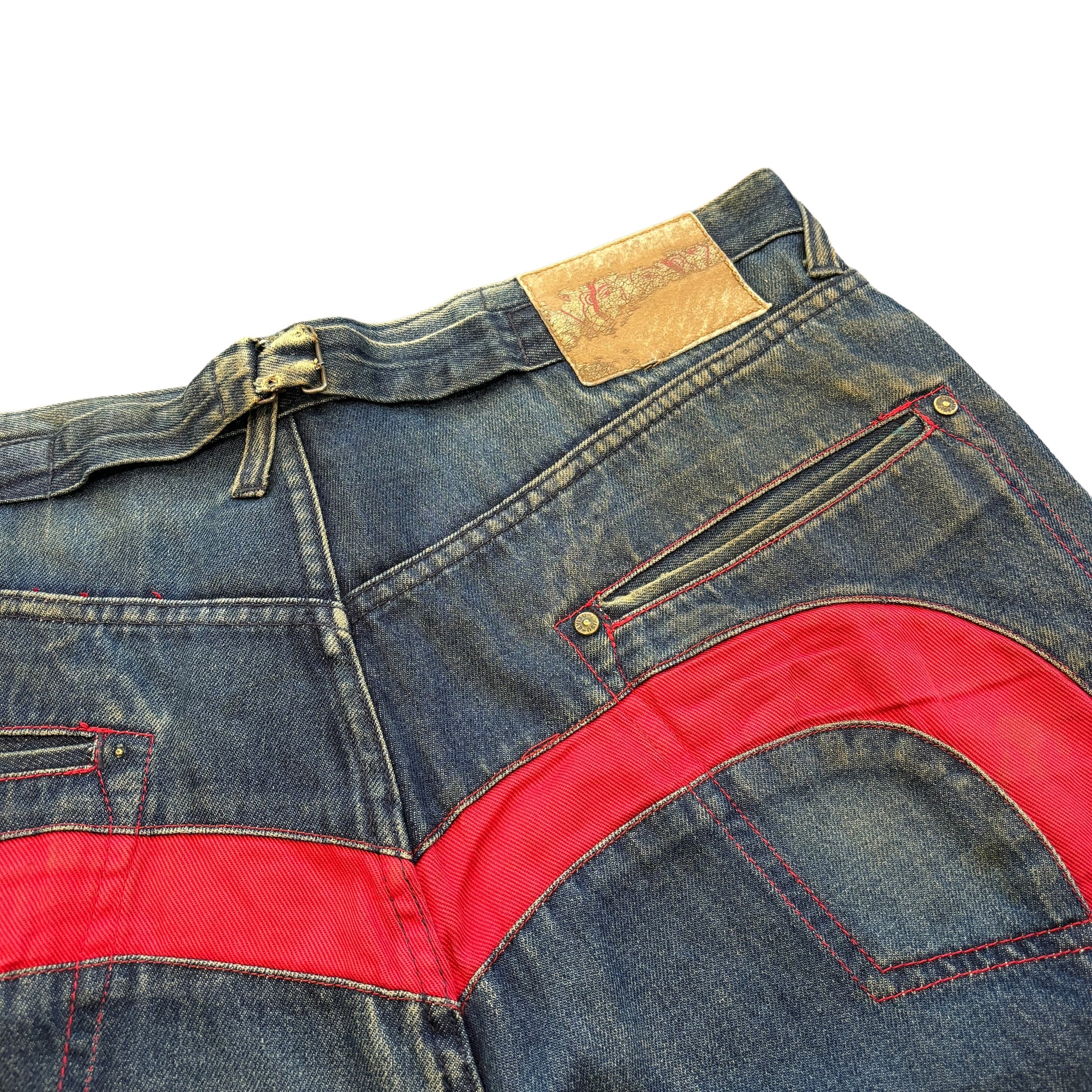 00's Baggy Evisu Diacock Jeans (34w)