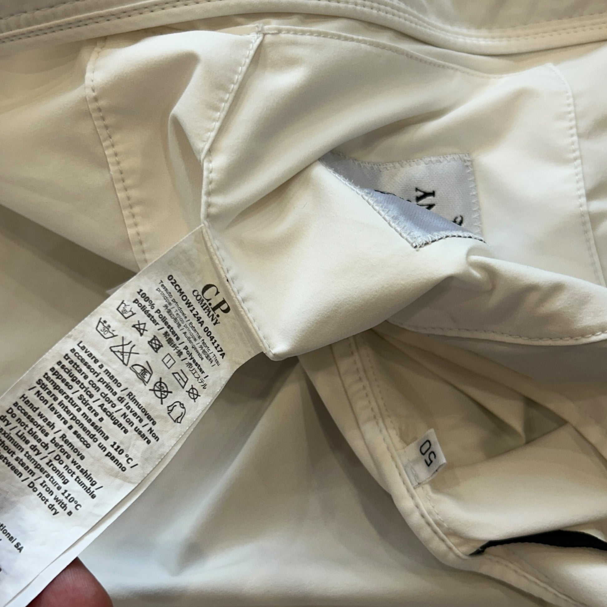 White C.P Company Pro-tek Jacket (M)