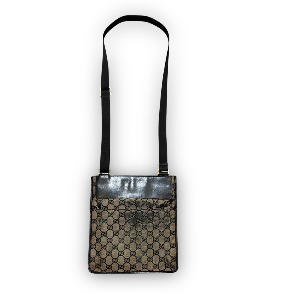 Vintage Gucci GG Side Messenger Bag