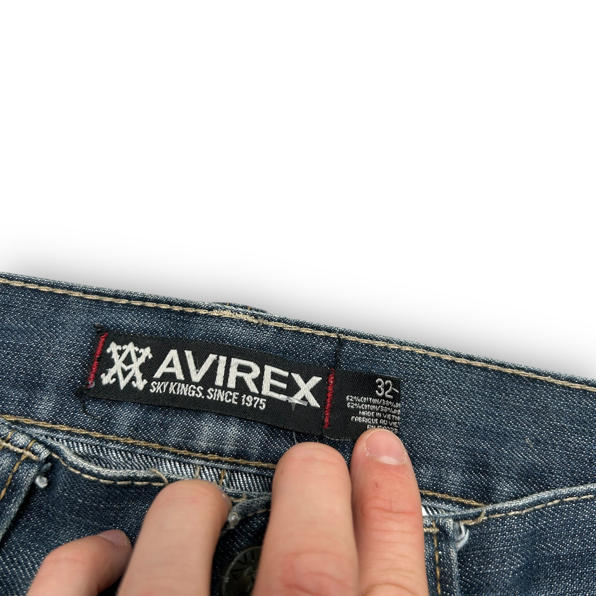 00s Avirex Embroidered Jorts (32”)