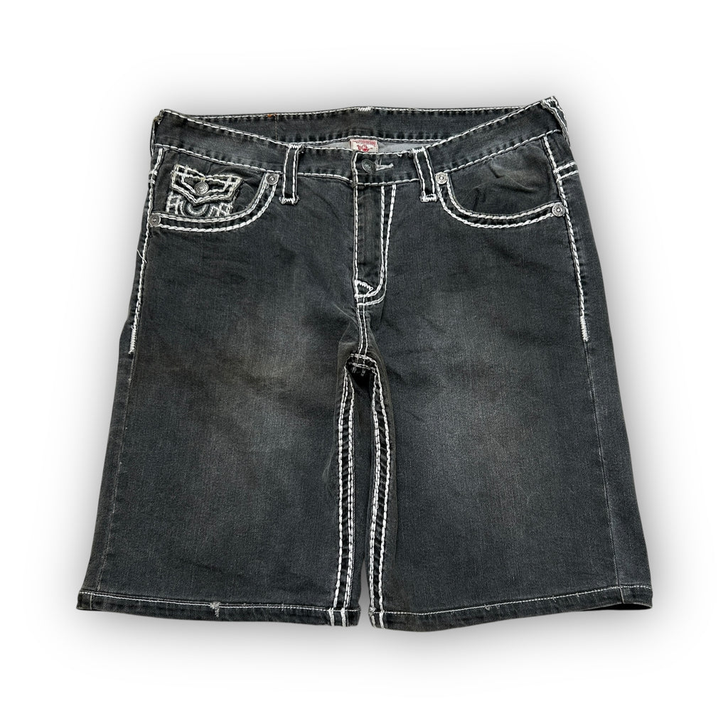 True Religion Big Stitch Jorts (36”)