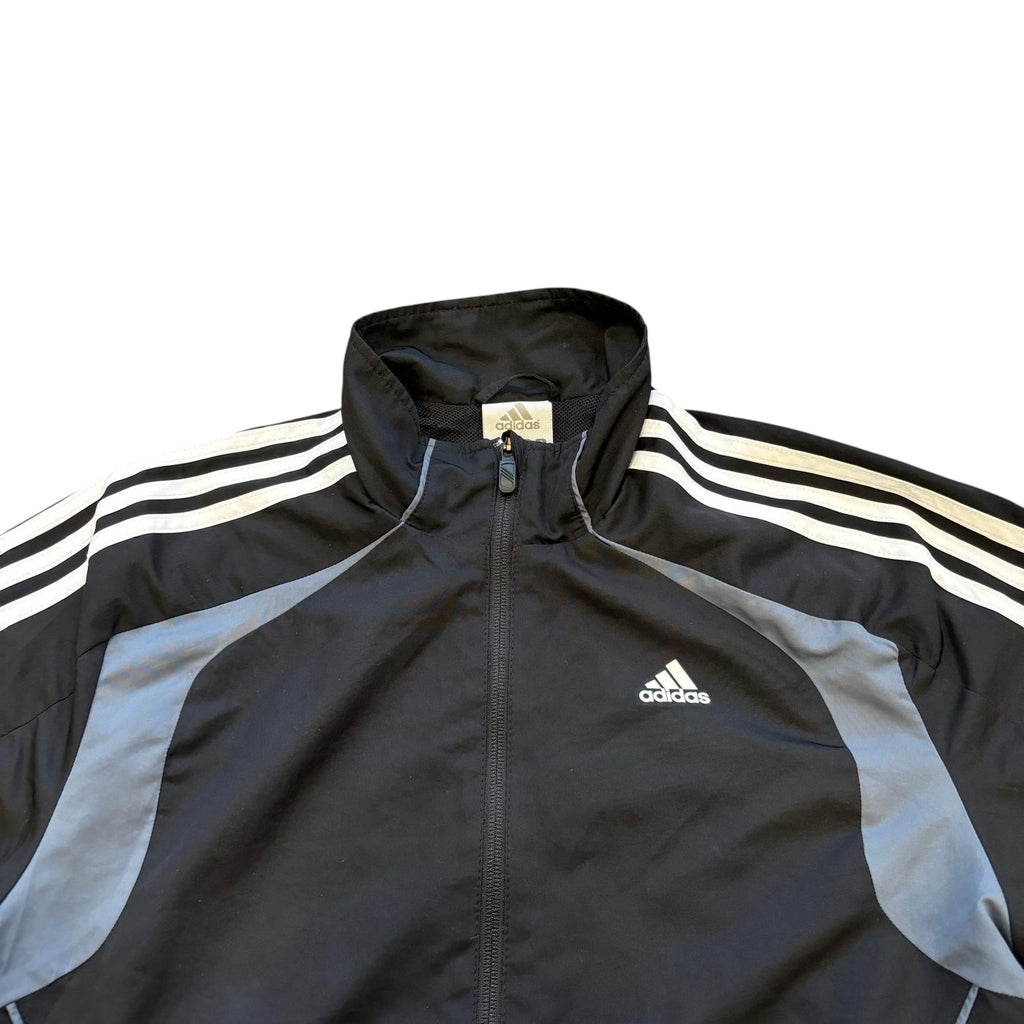 00s Black Adidas Full Tracksuit (S/M)