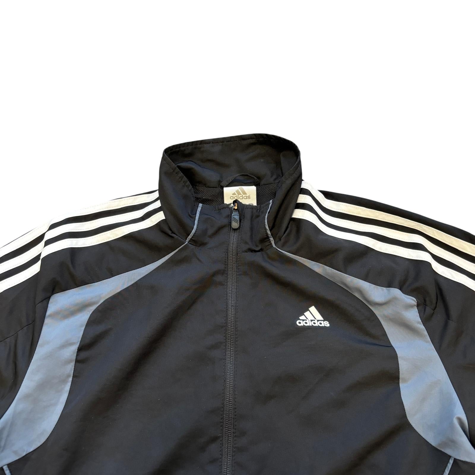 00s Black Adidas Full Tracksuit (S/M)